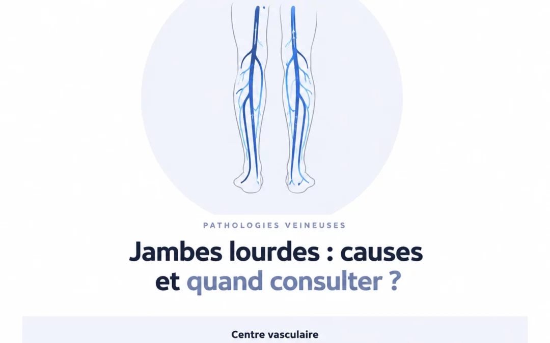 Jambes lourdes : causes et quand consulter un médecin vasculaire ?